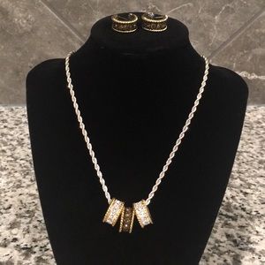 Necklace and earrings